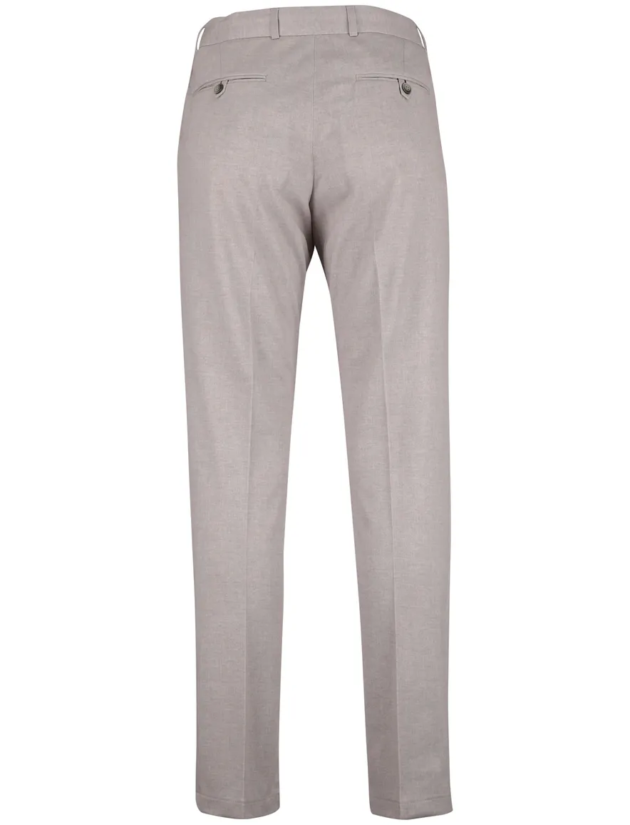 Beige chino Zuitable elastische band gemeleerd