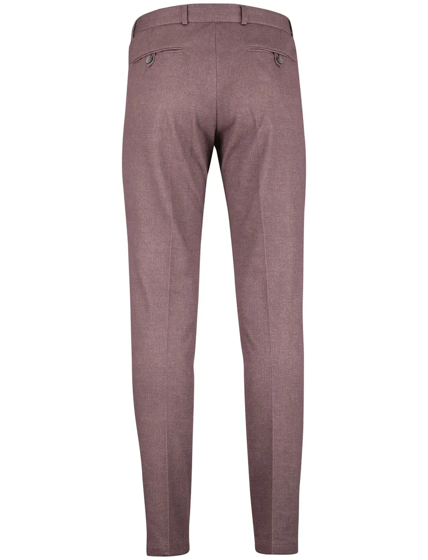 Chino rood gemeleerd Zuitable elastische band striksluiting