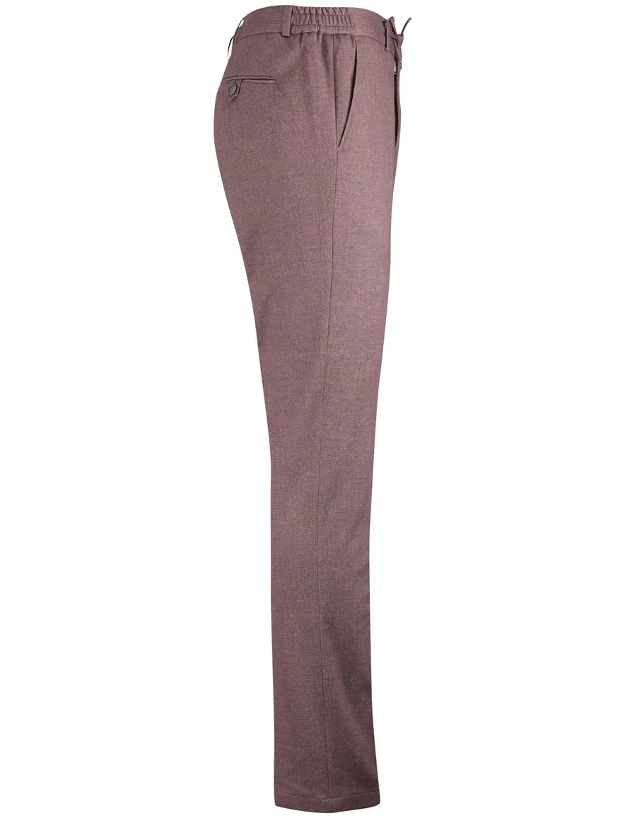 Zuitable pantalon rood gemeleerd