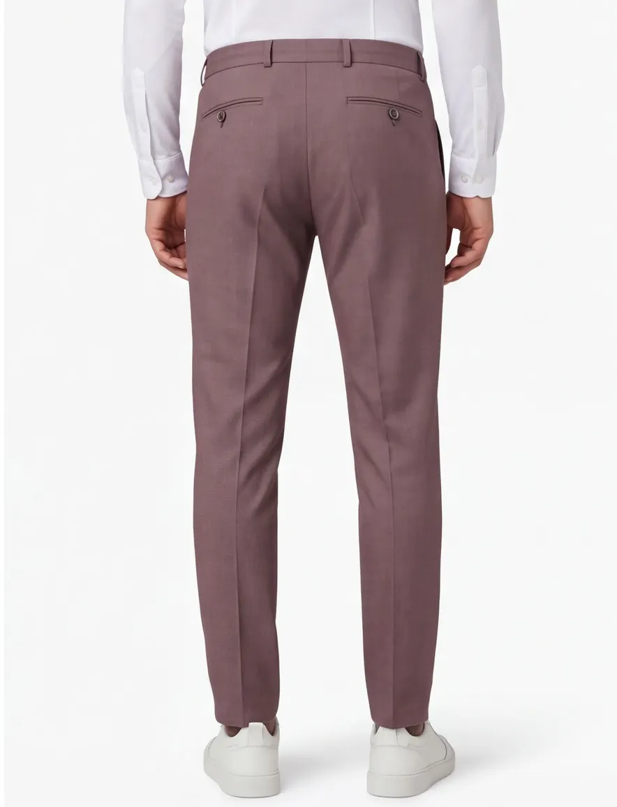Zuitable pantalon rood gemeleerd