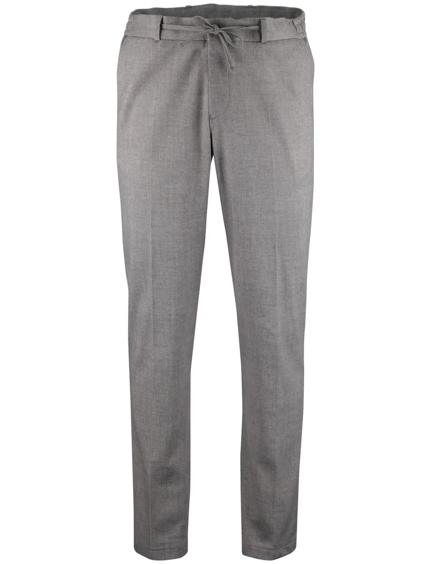 Zuitable pantalon elastische band grijs