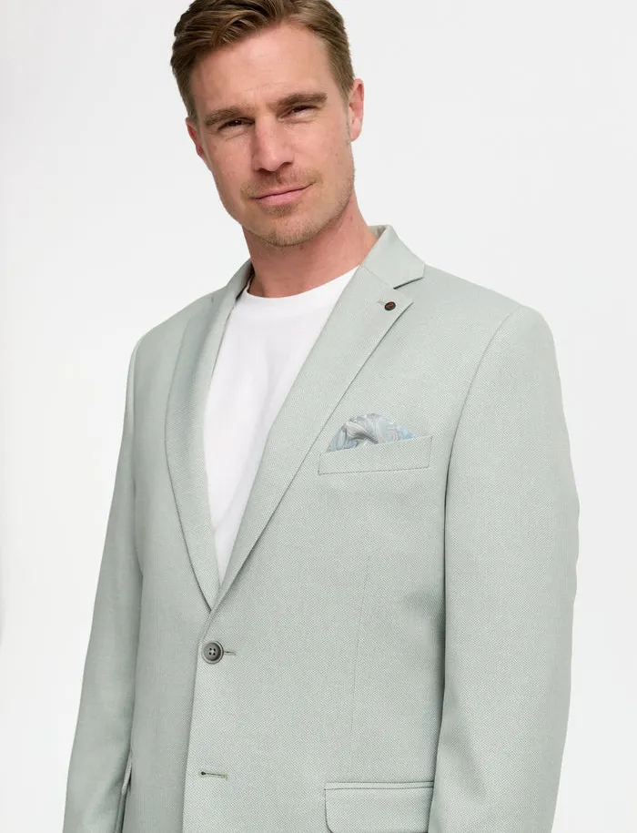 Colbert mix en match Zuitable lichtgroen slim fit