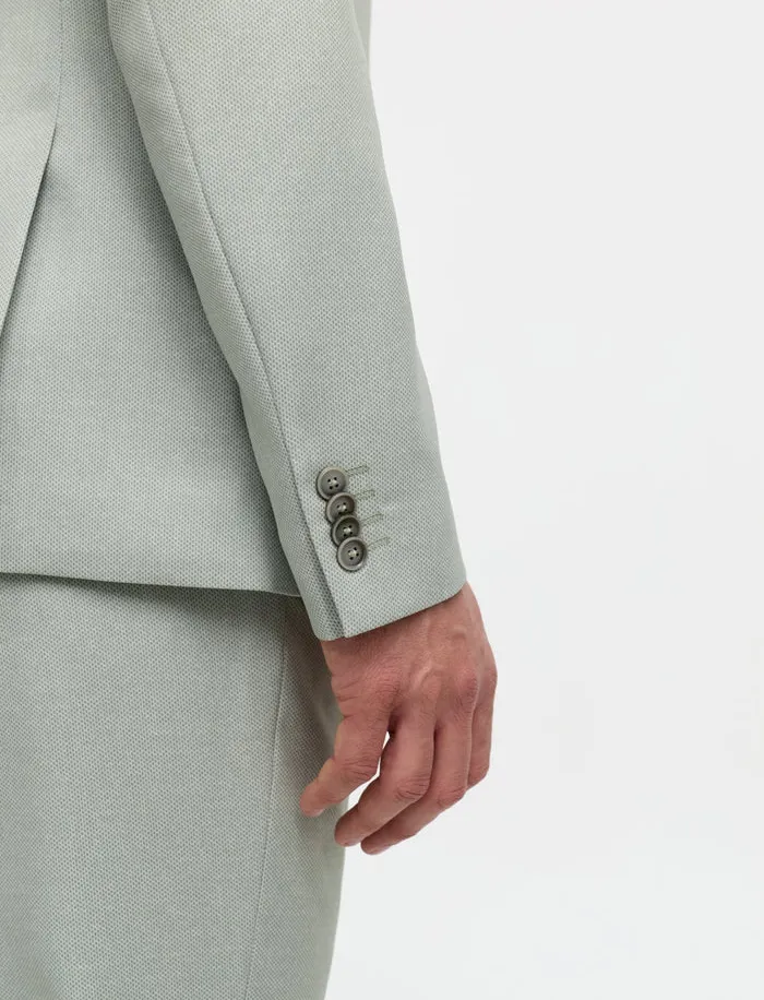 Colbert mix en match Zuitable lichtgroen slim fit