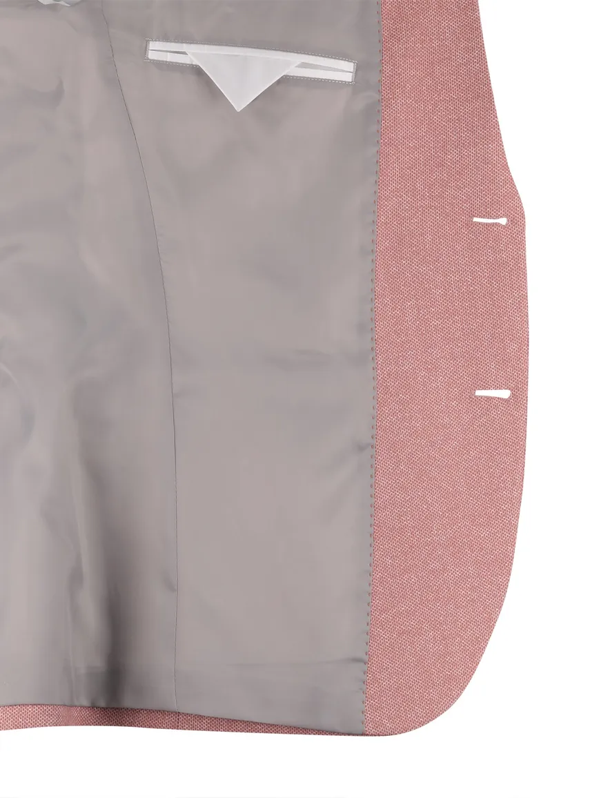 roze gemêleerd Zuitable colbert met voering 2-knoops