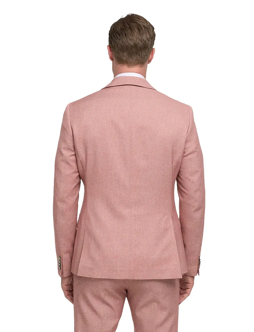 roze gemêleerd Zuitable colbert met voering 2-knoops