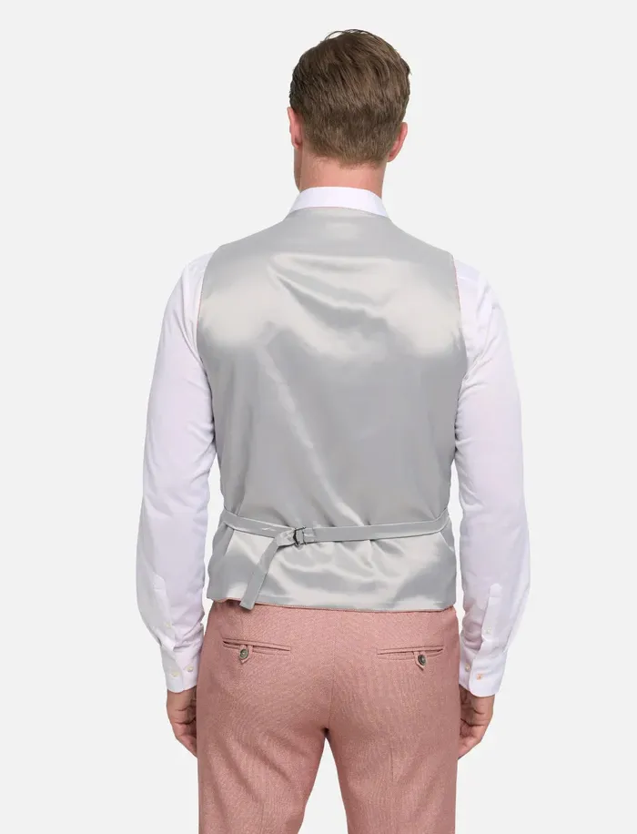roze gilet Zuitable omkeerbaar print en effen