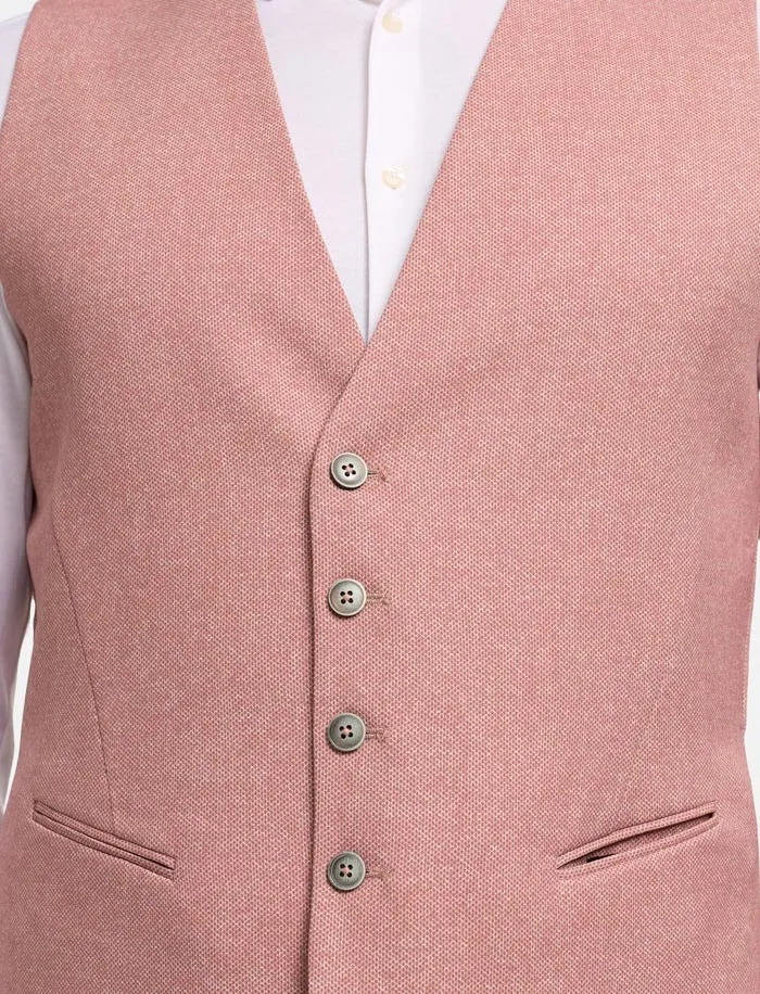roze gilet Zuitable omkeerbaar print en effen