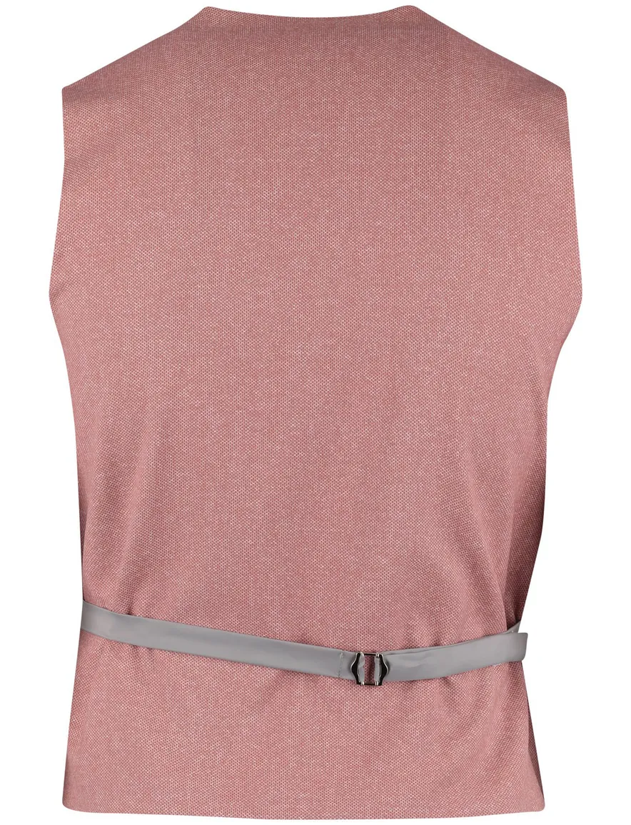 roze gilet Zuitable omkeerbaar print en effen