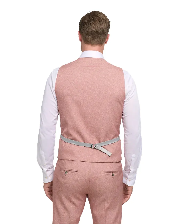 roze gilet Zuitable omkeerbaar print en effen