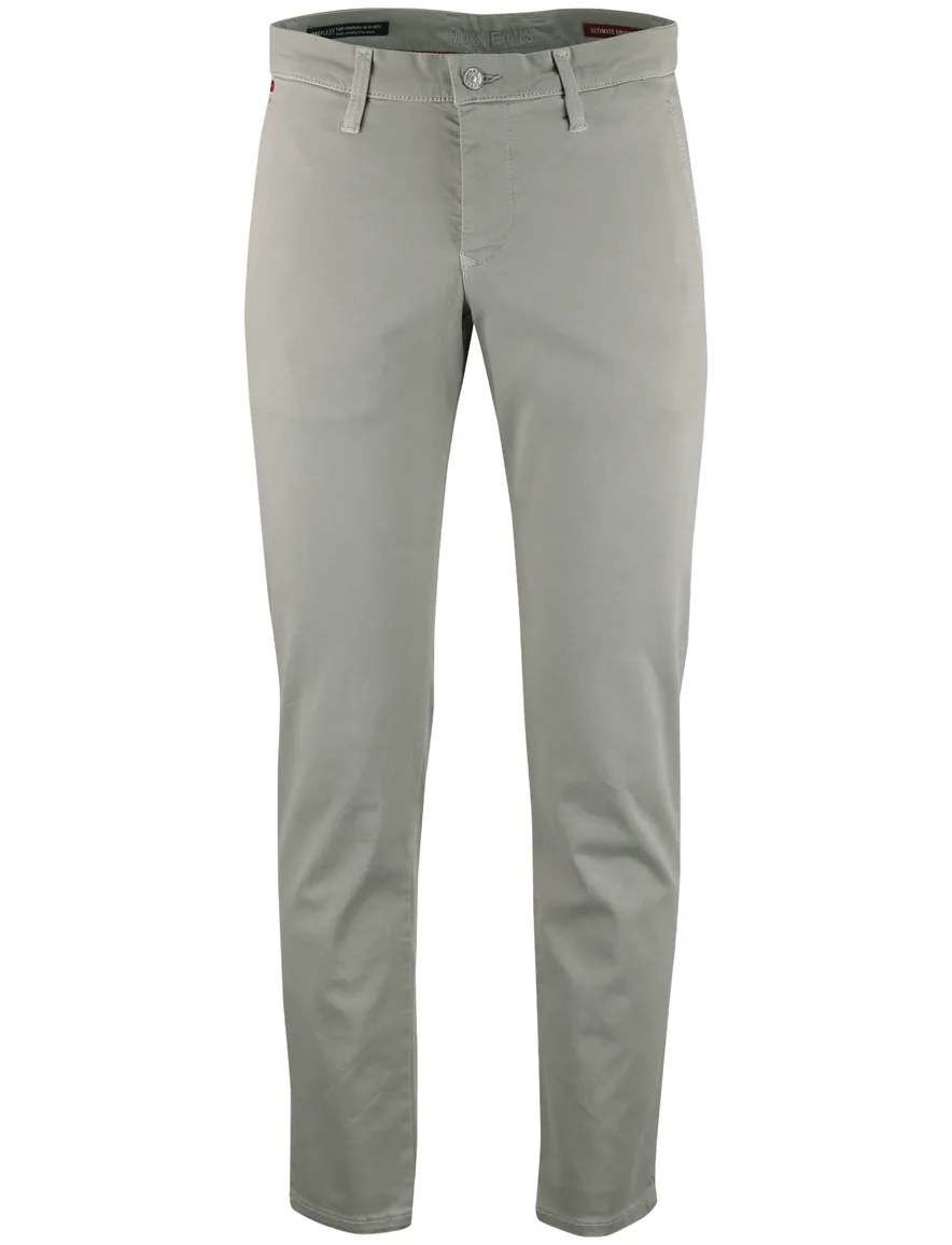 Lichtgroene pantalon chino Mac normale fit
