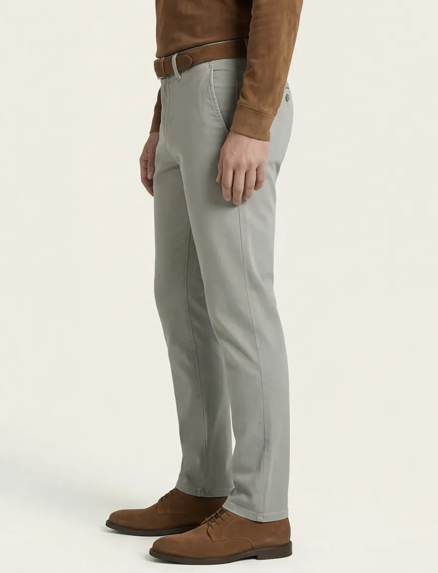 Lichtgroene pantalon chino Mac normale fit