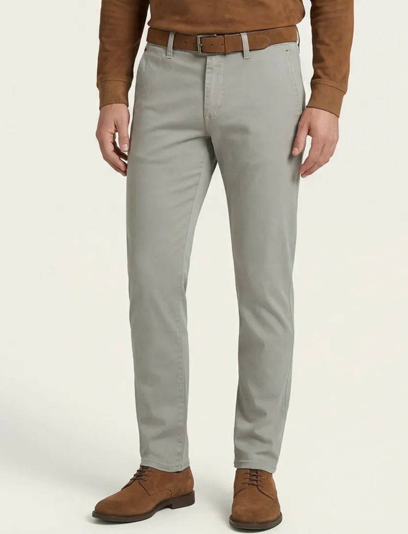 Pantalon chino Mac normale fit lichtgroen