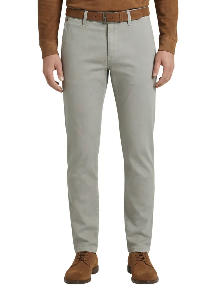 Lichtgroene pantalon chino Mac normale fit