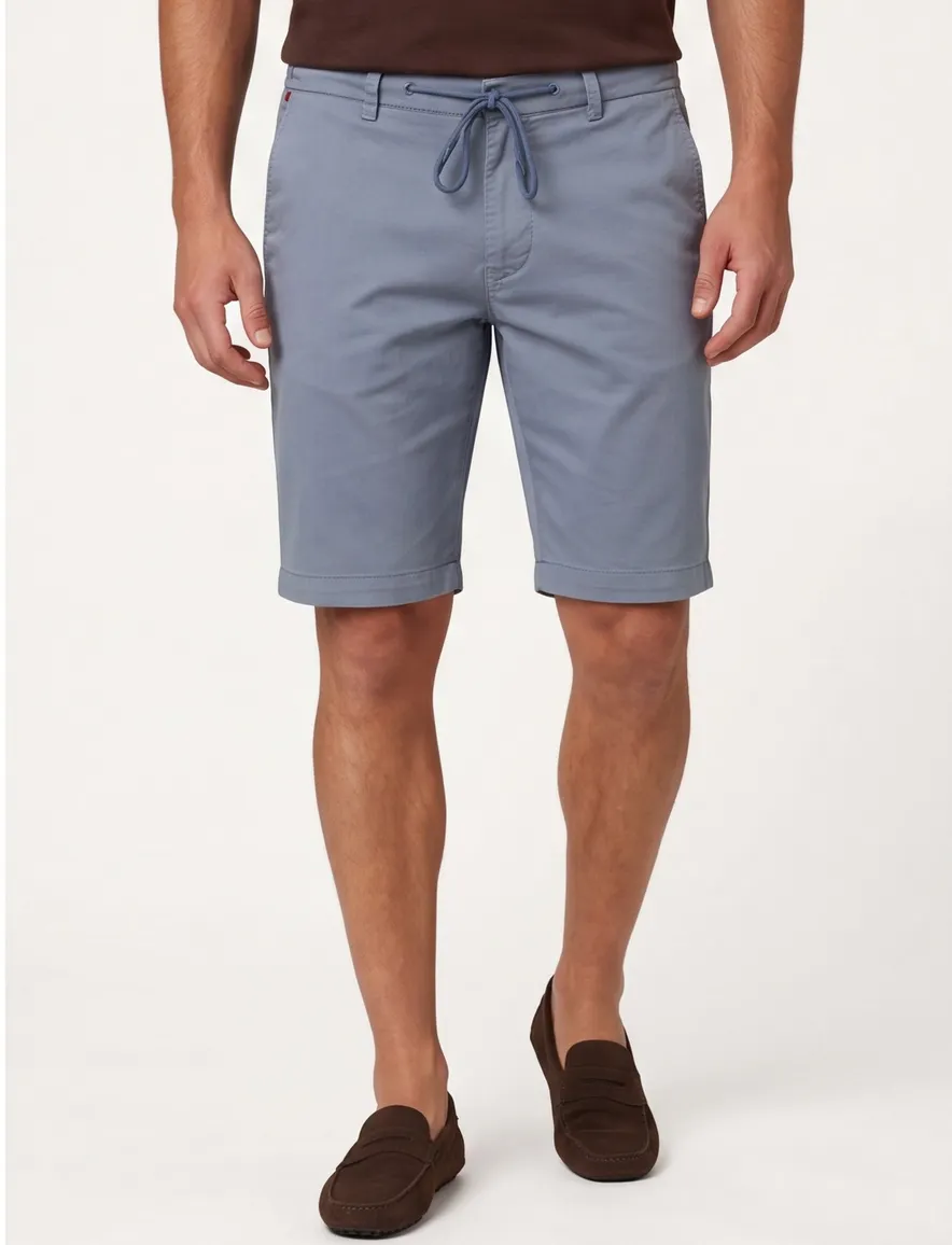 Bermuda blauw Mac Jeans Jog 'N Short katoen