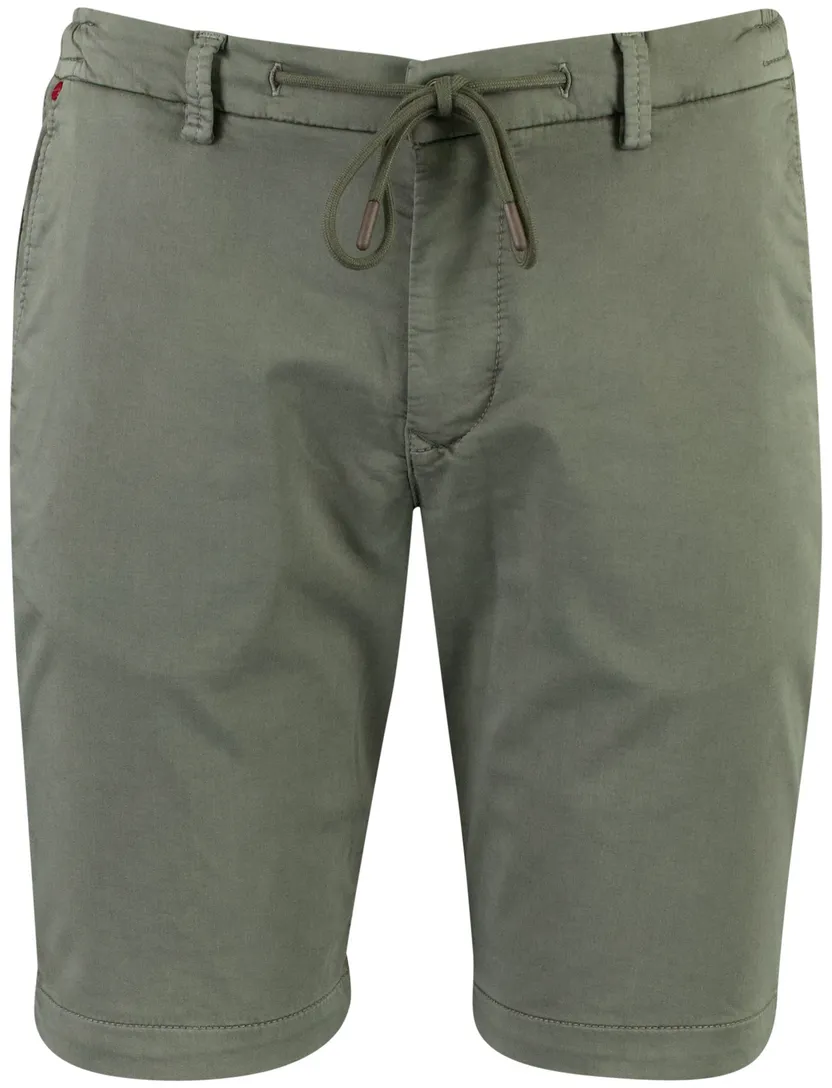 bermuda Mac normale fit groen elastisch