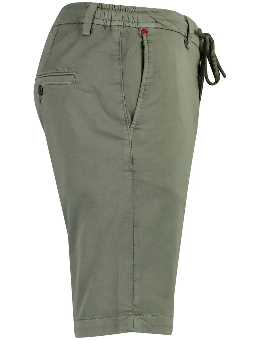 bermuda Mac normale fit groen elastisch