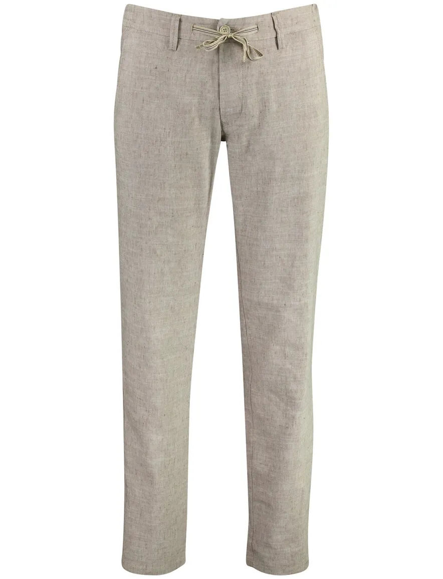 Mac Pantalon chino Lennox Sport beige linnen
