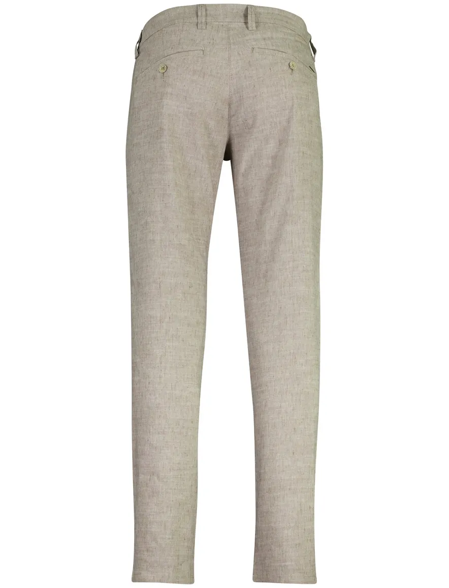 Mac Pantalon chino Lennox Sport beige linnen
