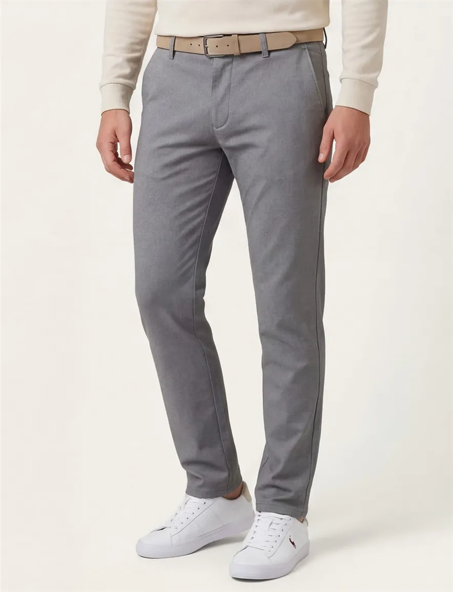 Grijze pantalon Mac chino normale fit