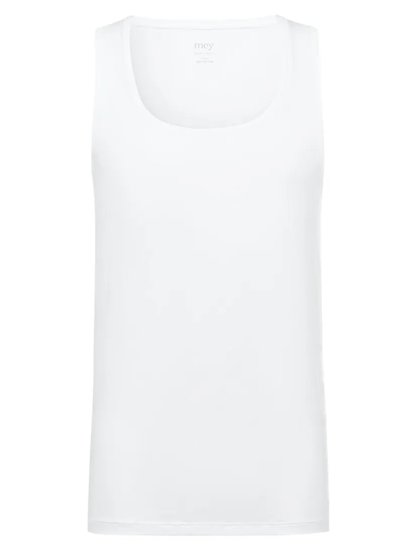 Tanktop Mey wit effen katoen ronde hals