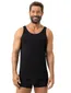 Tanktop Mey zwart effen katoen ronde hals