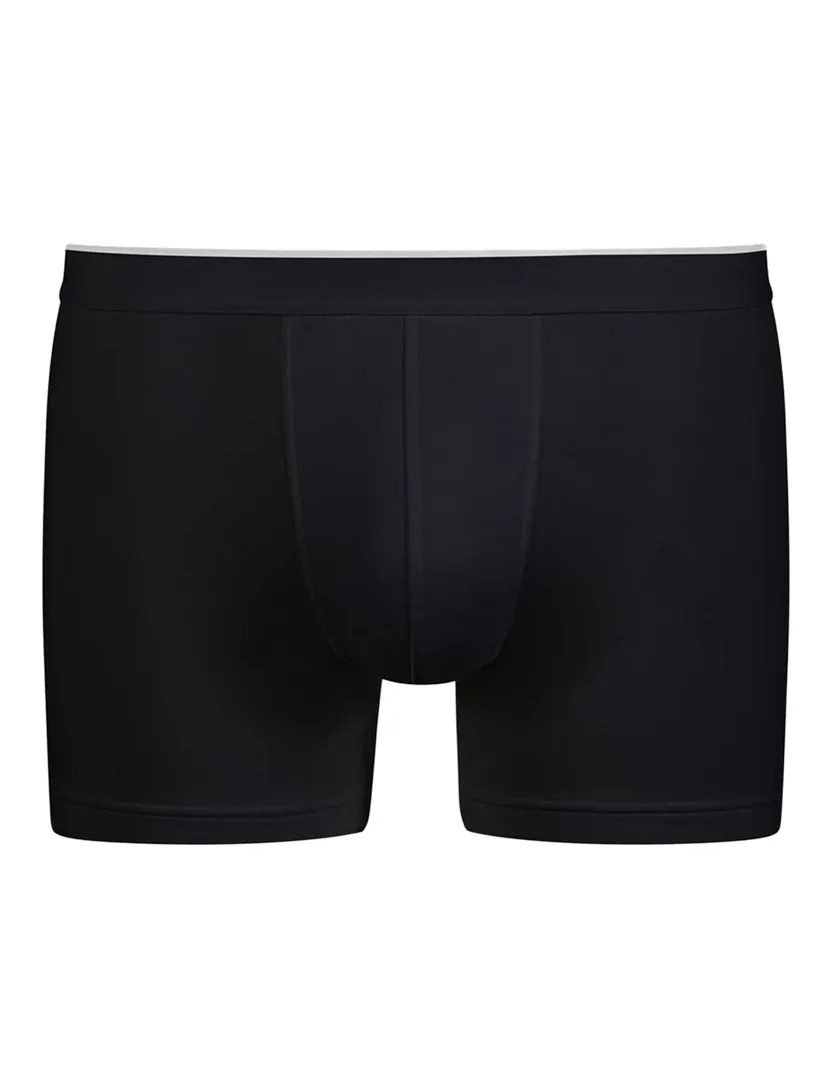 Boxershort Mey zwart effen katoen elastische band