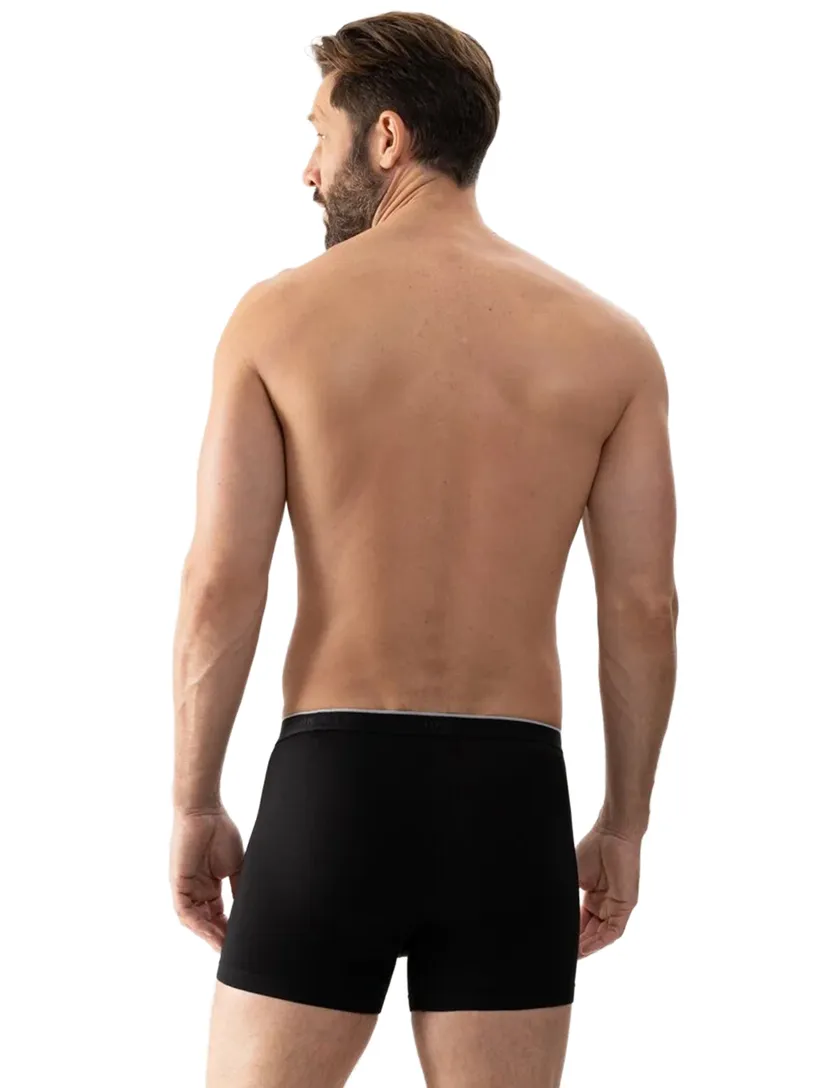 Boxershort Mey zwart effen katoen elastische band