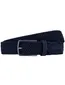 Lindemann riem donkerblauw effen elastisch modern