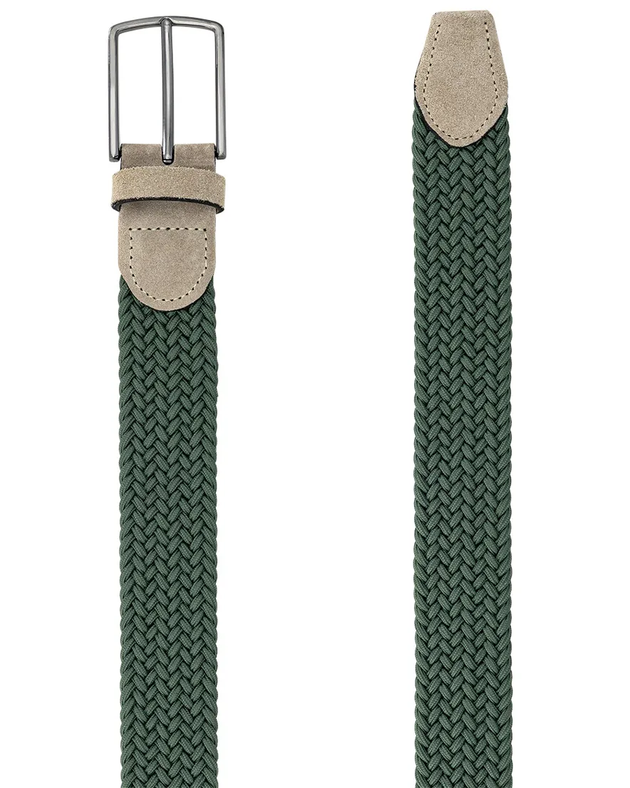 Lindemann riem groen effen elastisch modern