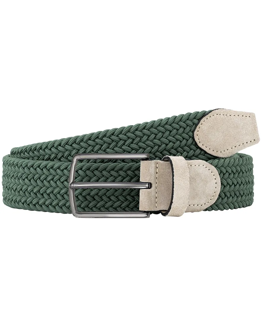 Lindemann riem groen effen elastisch modern