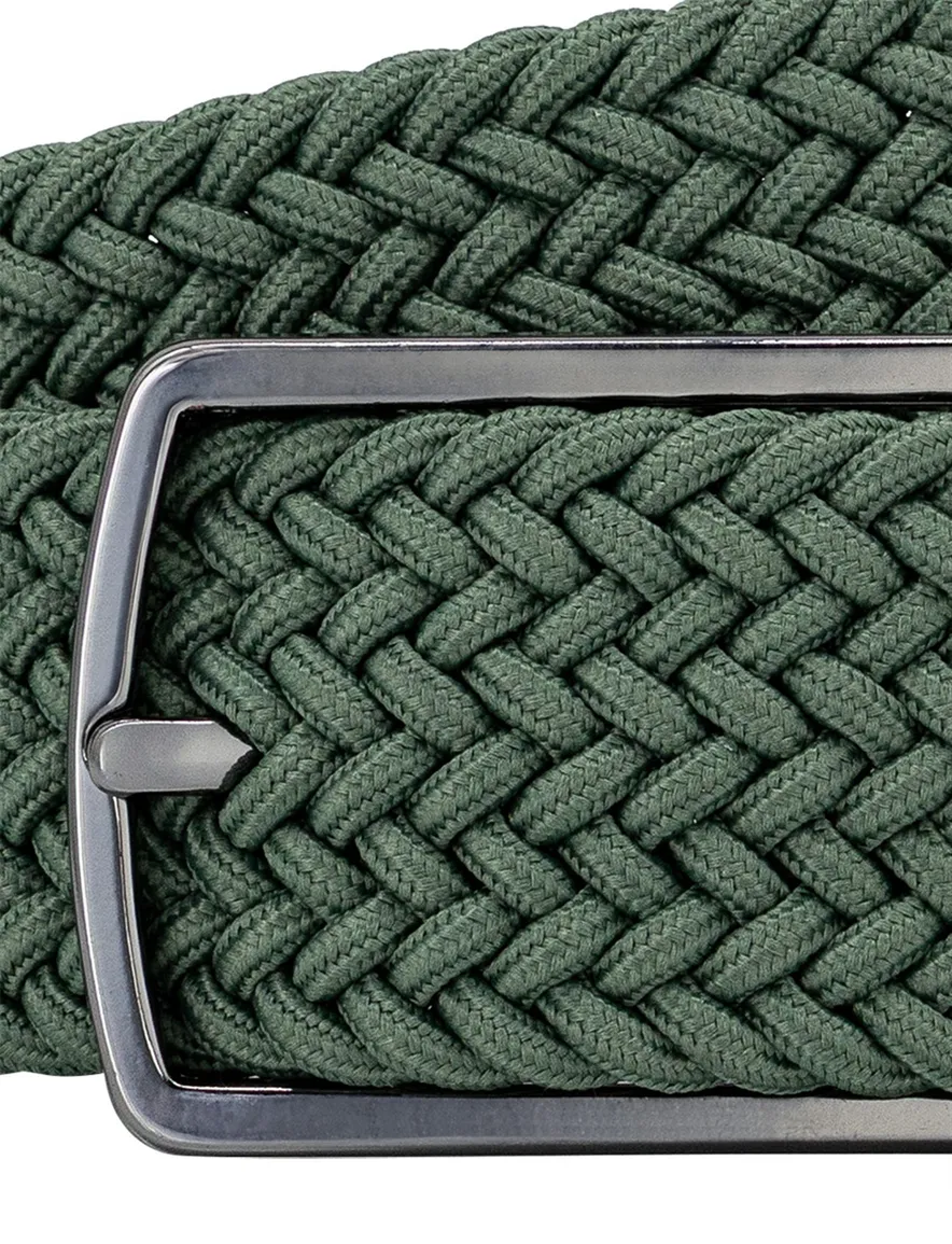 Lindemann riem groen effen elastisch modern