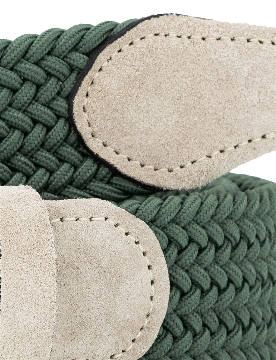 Lindemann riem groen effen elastisch modern