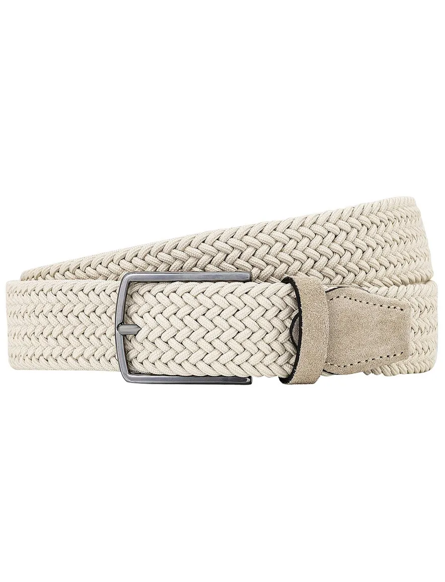 Lindemann riem creme gevlochten