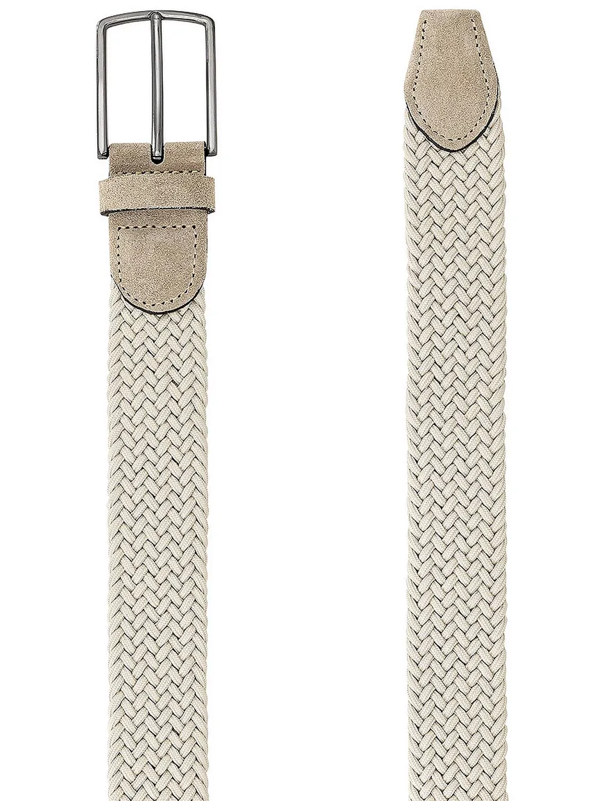 Lindemann riem creme gevlochten