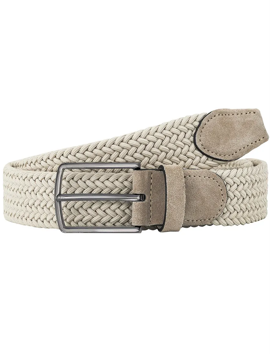 Lindemann riem creme gevlochten