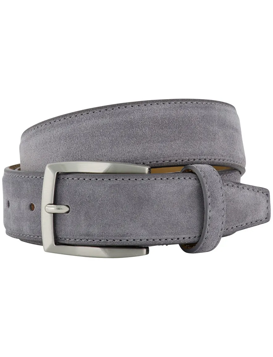 114310Riem Lindenmann aschgrau Ledergürtel LINDENMANN