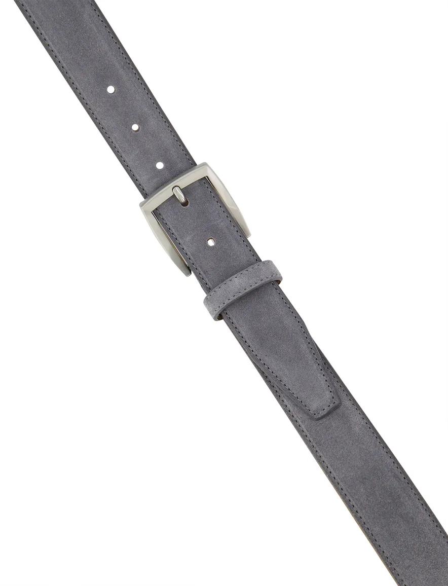 114310Riem Lindenmann aschgrau Ledergürtel LINDENMANN