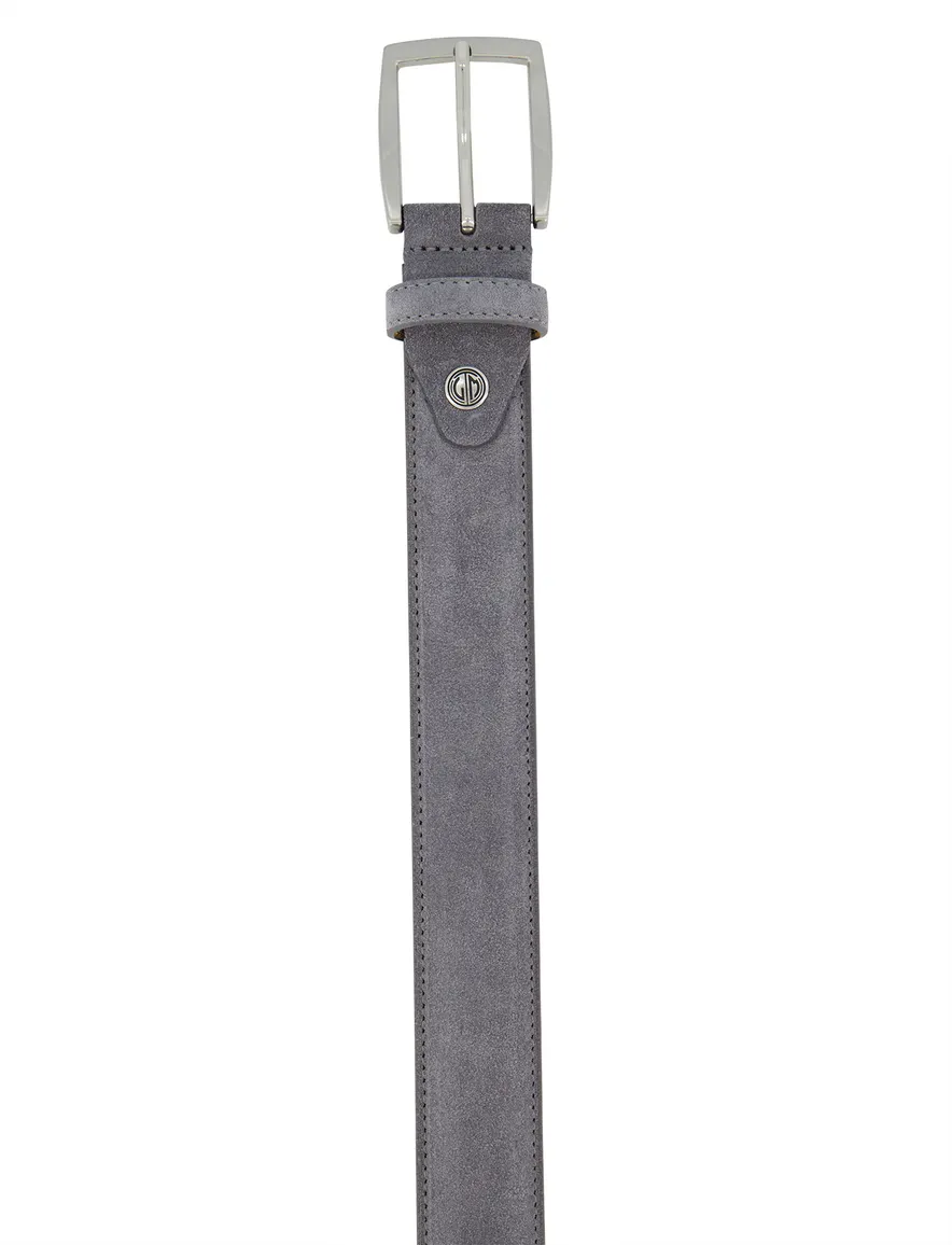 114310Riem Lindenmann aschgrau Ledergürtel LINDENMANN