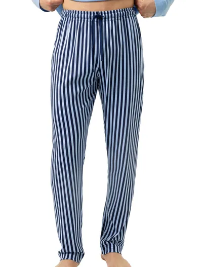 Mey Mey Pyjamabroek blauw katoen gestreept