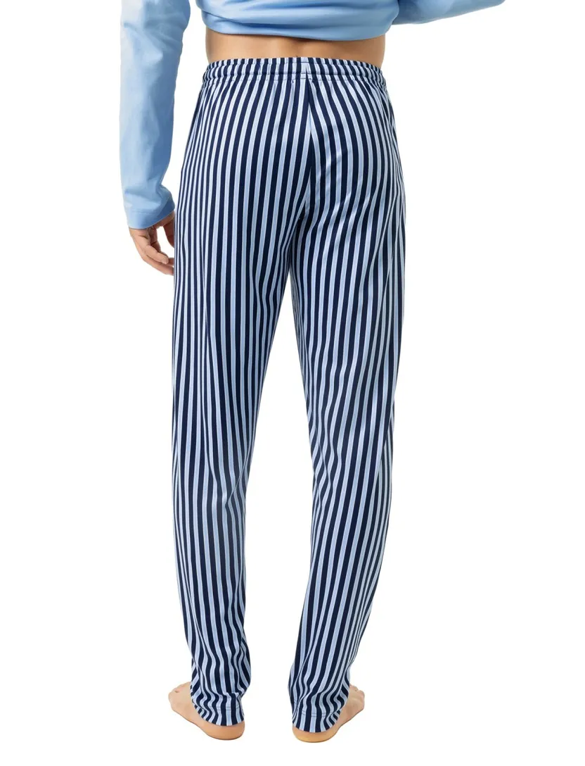 Mey Pyjamabroek blauw katoen gestreept
