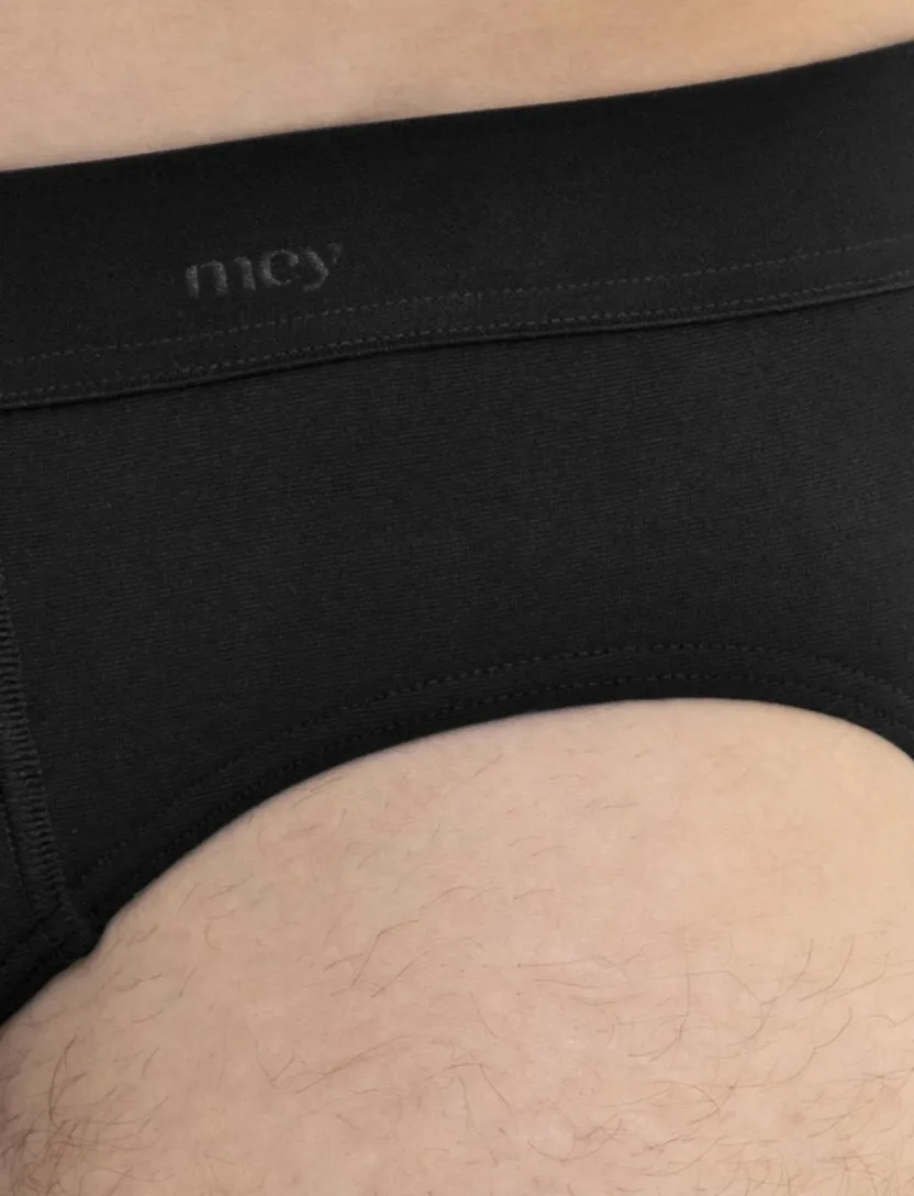Mey slip zwart elastische band katoen effen