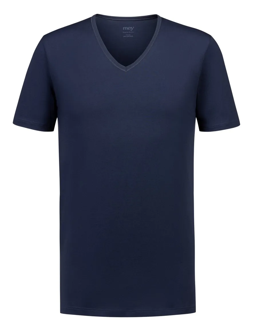 Mey T-shirt donkerblauw v-hals