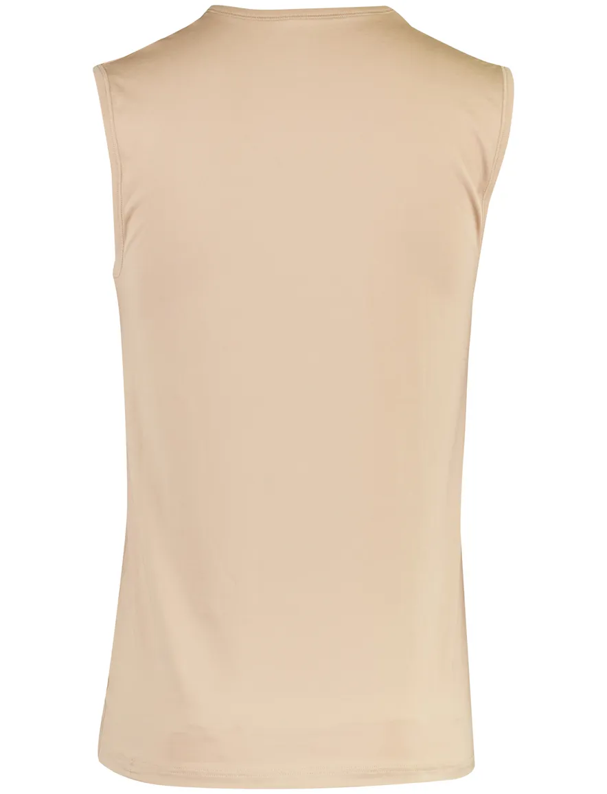 Basics Mey tanktop camel katoen stretch