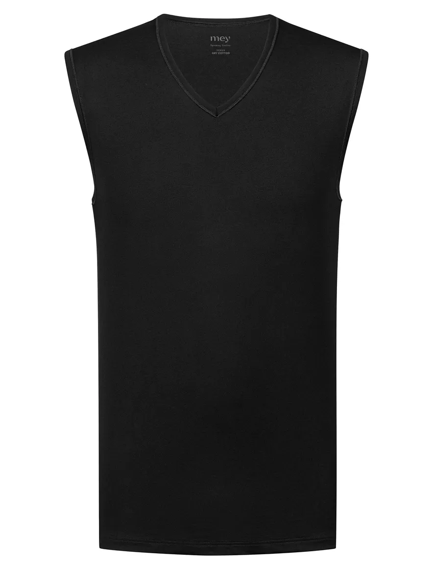 Mey tanktop zwart effen v-hals