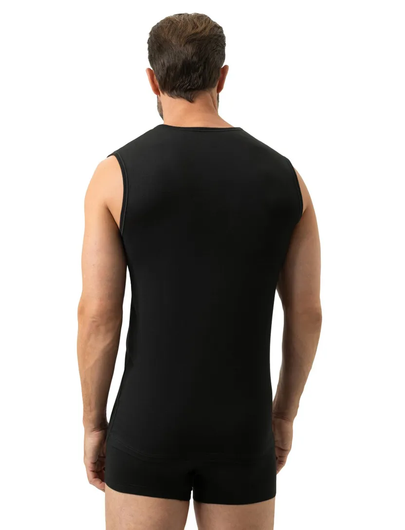 Mey tanktop zwart effen katoen