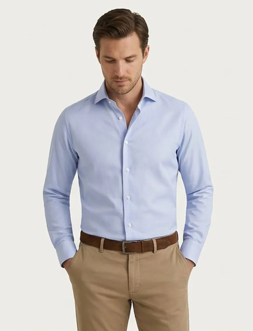 John Miller Shirt overhemd lichtblauw