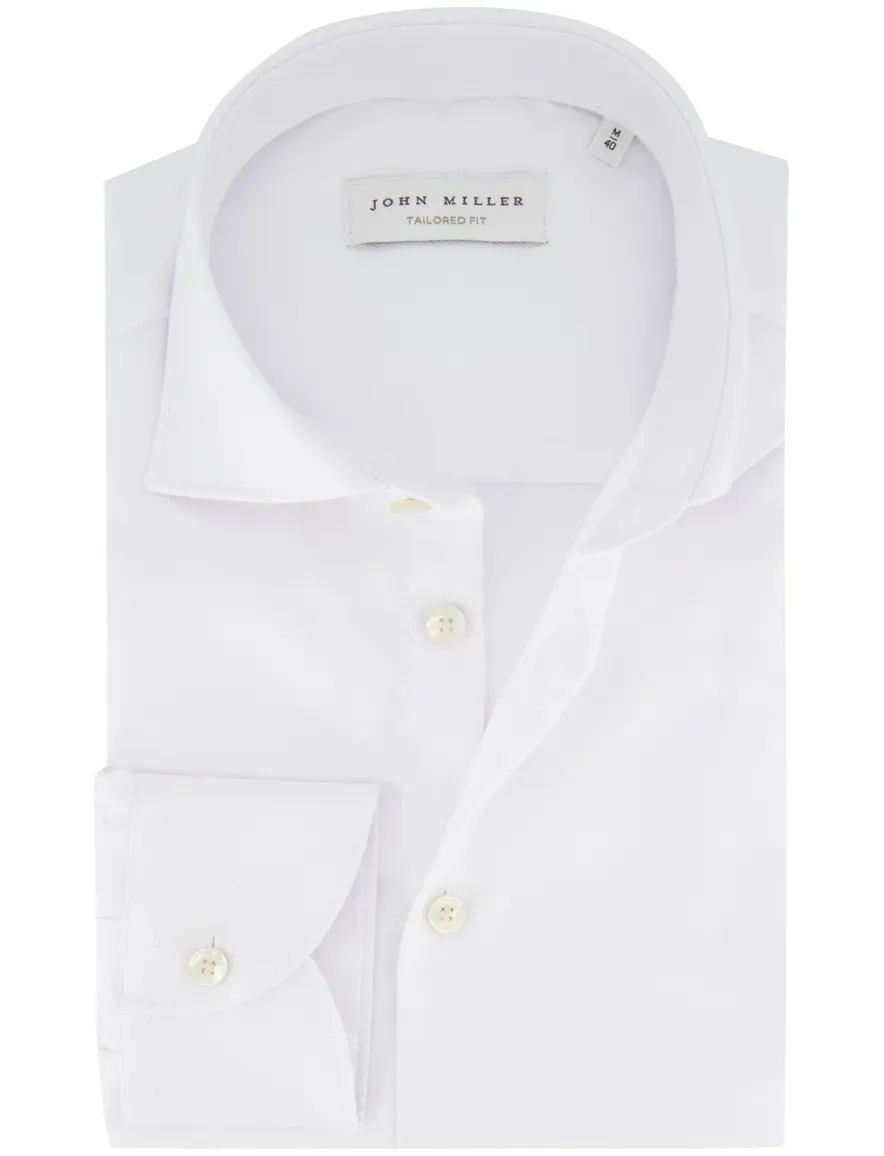 John Miller overhemd wit tailored fit
