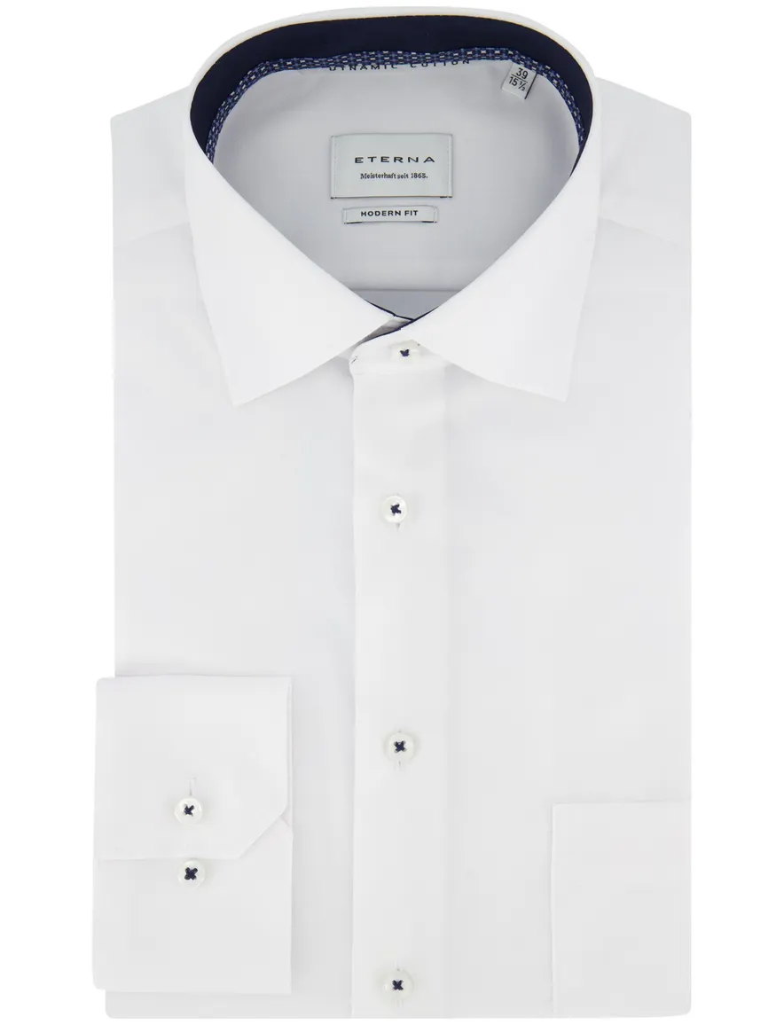 Wit Eterna overhemd Modern Fit