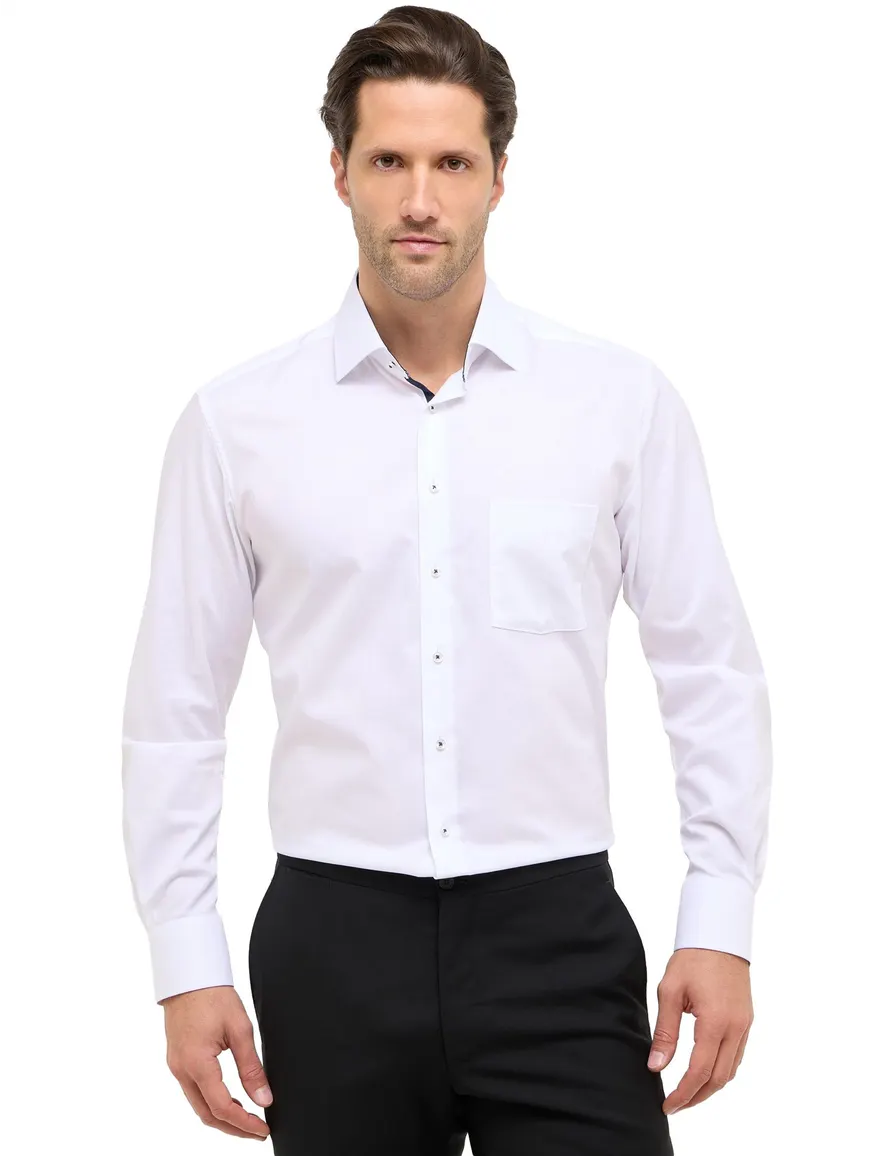 Wit Eterna overhemd Modern Fit