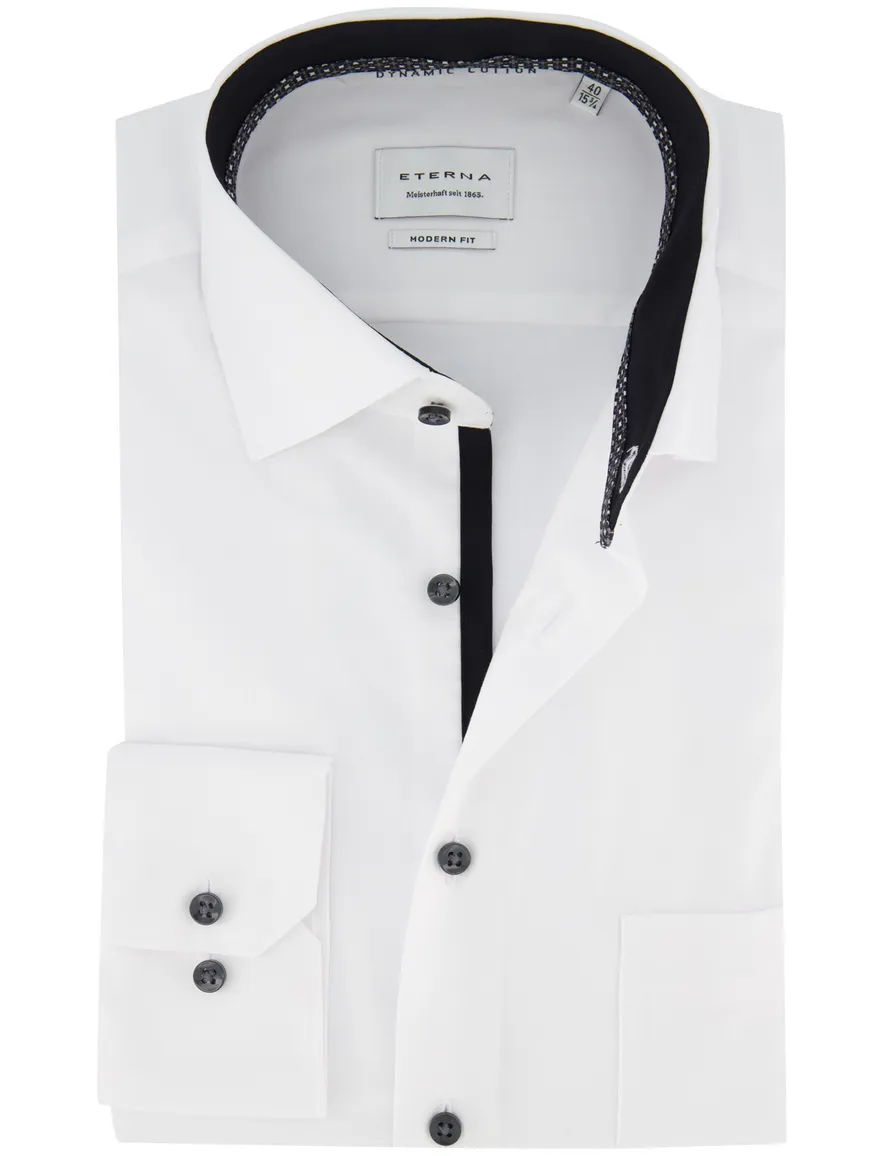 Eterna overhemd Modern Fit wit